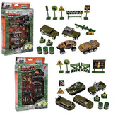 15Pc Diecast Military Play Set