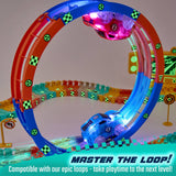 4-Piece Battery-Powered Light-Up Racing Car Set