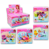 Girl's Dream Apartment Home Building Brick Display Set