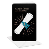 College Graduation Congratulations Card with Diploma Design
