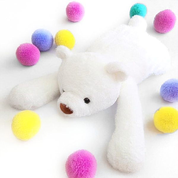 Polar Bear Plush Toy, White (24" / 60 cm & 39" / 100 cm)