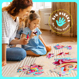 Jumbo Shimmery 45-Piece Unicorn Floor Puzzle for Kids