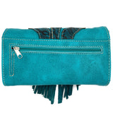 Lace Fringe Trifold Crossbody Wallet