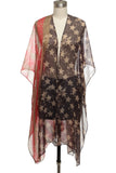 American Flag Print Kimono Cardigan