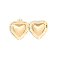 18K Gold PVD Stainless Steel Heart Locket with Stones