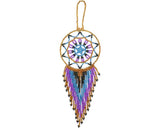 Round Beaded Dream Catcher Seed Bead Hanging Ornament