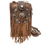 Western Fringe Women's Crossbody Phone Wallet
