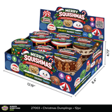 Fun Doh Christmas Dumpling Squishy Toy 12pc Holiday Display