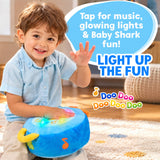 Baby Shark Plush Drum Blue - Soft Musical Baby Toy