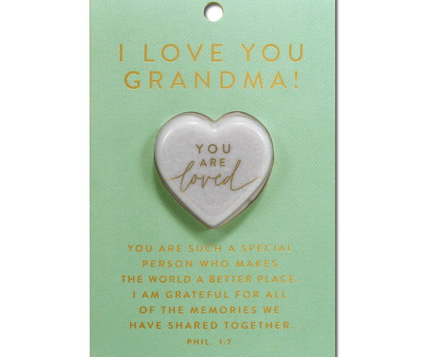 LCP Heart Stone Card I Love You Grandma