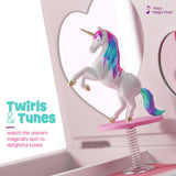 Unicorn Musical Jewelry Box for Kids, Gifts for Girls, Toy