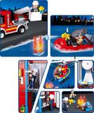 Large Fire Station Building Brick Kit (612 Pcs)