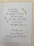Christening card