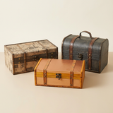 Three wooden keepsake box styles together