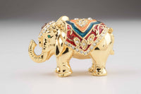 Golden Elephant Trinket Box