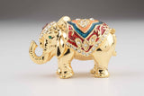 Golden Elephant Trinket Box