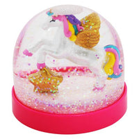 Cotton Candy Unicorn Acrylic Snow Globe