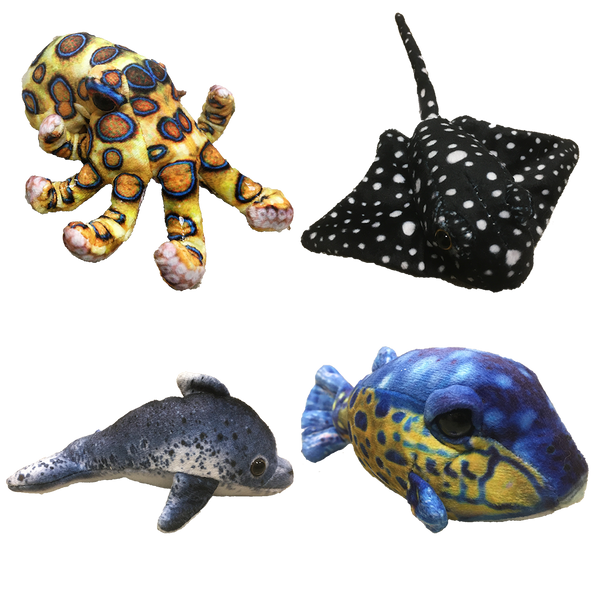 Aquatic Plushies 5" Stuffed Ocean Animals