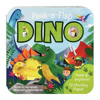 Peek-A-Flap Board Book - Dino