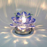 Blue Flower  Glass Oil and Tart Warmer