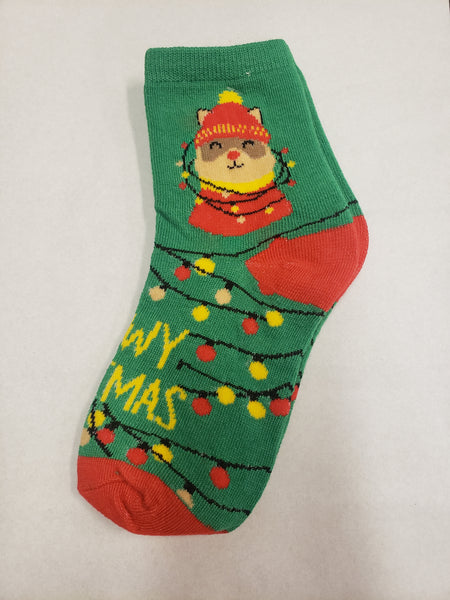 Kids Christmas Crew Socks