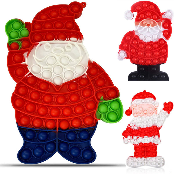 Christmas Santa Mix Push Pop it Fidget Toys | Assorted Style
