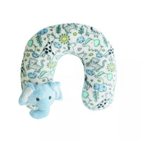 Baby Blanket and Neck Support Pillow - Blue