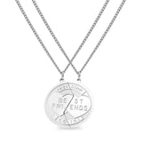 Best Friend Friendship Pendant Stainless Steel Necklace