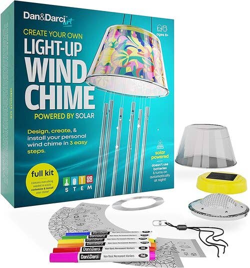 Solar Powered Light-Up Wind Chime Kit