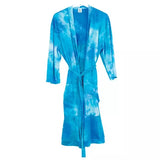 Hello Mello Lounge Robe - Aqua Tie-Dye - Large/XL