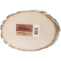 BASSWOOD PLAQUE (ROUND/OVAL) *Small: 5-7 inches wide x 5/8 inch thick