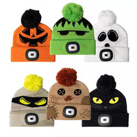 Night Scope LED Halloween Pom Hats