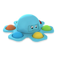 Face-changing Octopus Fidget Spinner Pop It - Blue