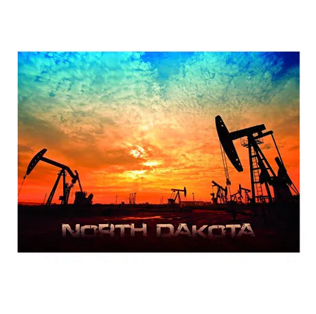 North Dakota Oil Rig Postcard