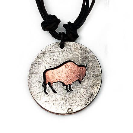 Pewter Necklace - Bison