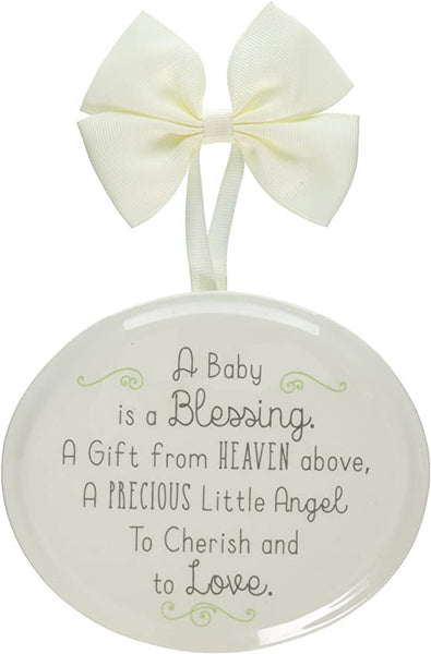 Grow in Grace Baby Blessing Home Decor Plaque
