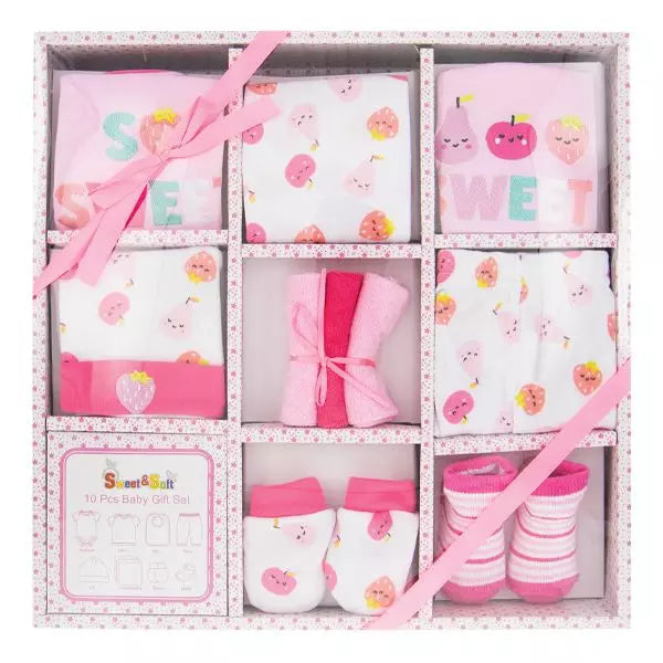 10-Piece Baby Gift Set - Girl