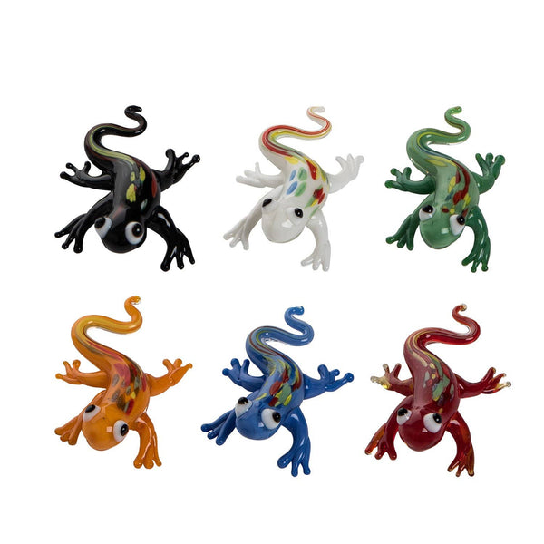 Mini Glass Geckos set of 6