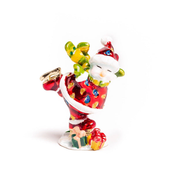 Santa Claus with Gifts Trinket Box