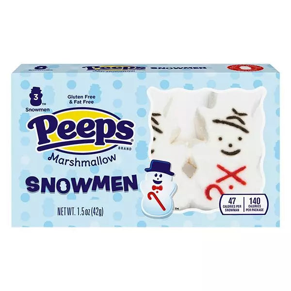 Marshmallow Peeps Snowman