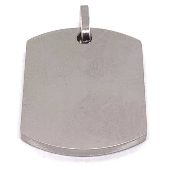 Blank Dog Tag Stainless Steel Pendant