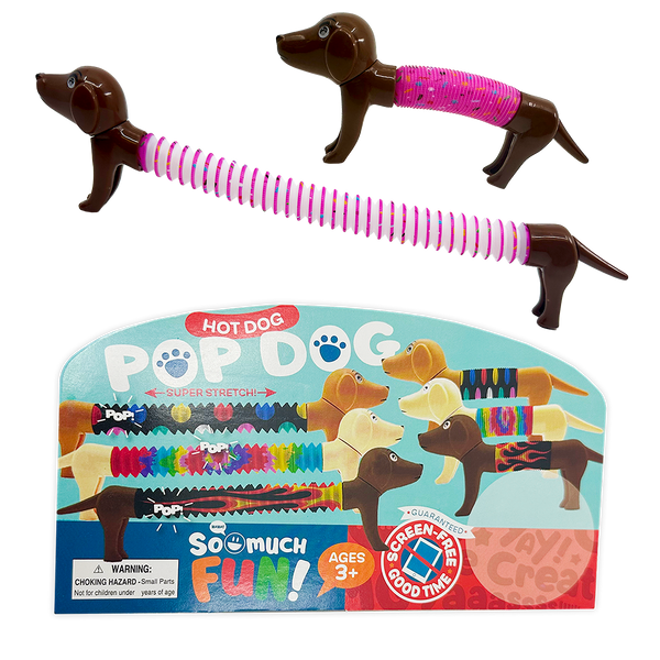 SO MUCH FUN BENDY FIDGET TUBE DOGS 12 PIECES PER PACK