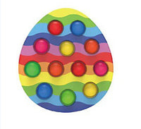 Rainbow Easter Egg Pop It Disc