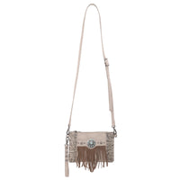 Montana West Concho Collection Clutch/Crossbody - Tan