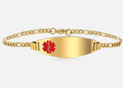 Gold Tone Medical Bracelet