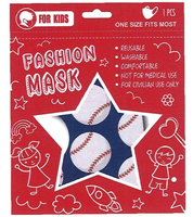 Kids' Reusable Face Masks - Sports-Themed