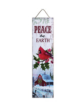 Wood 32 in. Multicolor Christmas Wall Decor