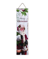 Wood 32 in. Multicolor Christmas Wall Decor