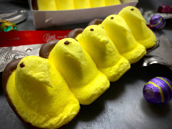 Easter 🐣 Original Yellow Peeps Milk Chocolate 5 PK w/Flair