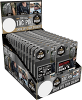 TAC GEAR ENAMEL TACTICAL PIN 24 PIECES PER DISPLAY